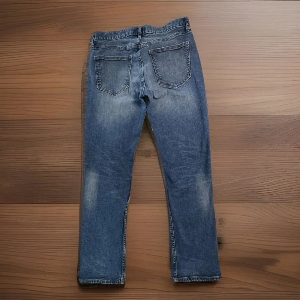 Banana Republic Premium Performance Jeans Mens 31x30 Slim Stretch Denim Blue